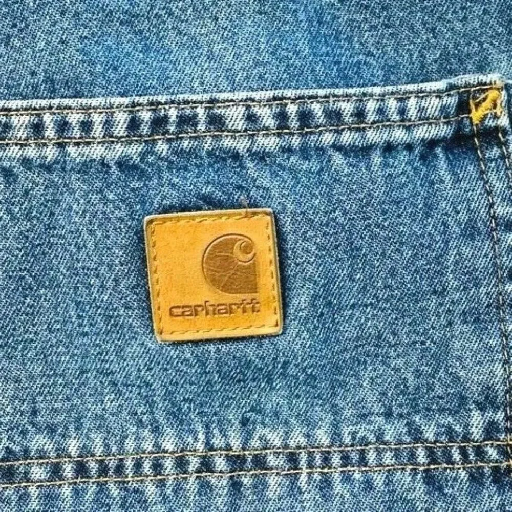 Vtg Carhartt Carpenter Original Dungaree Fit Jeans 36x30.5 Workwear Medium EUC‎